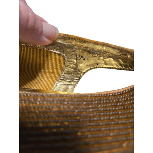 Caparros 9.5 gold flats - Picture 12 of 15